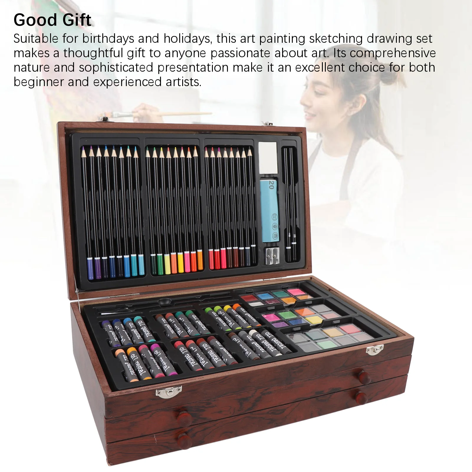 142PCS Set Wooden Slotted Quilling Tool Set DIY Craft Kit with 50pcs Paper Strips Tweezer for Decoration Art Card Making - Image 5