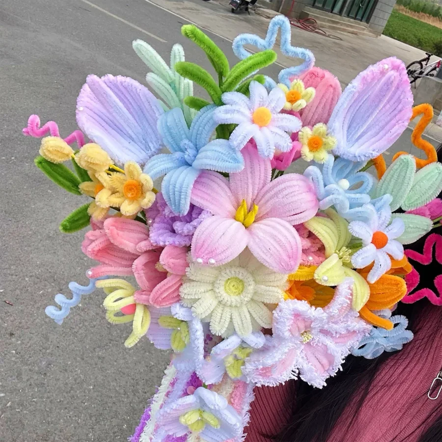 500/600 Pieces Pipe Cleaners Chenille Stems 12 Inch Craft Supplies Bulk for DIY Art and Craft Projects Creative Gift - Image 4